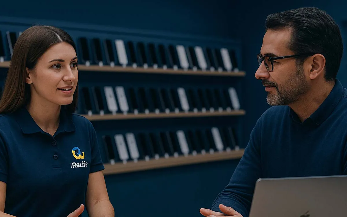 Consulente ReLife durante un incontro con un cliente